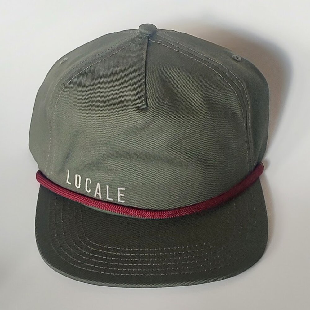 Locale New Fashion Outdoor Casual Snapback Baseball Cap Olive Green Canvas